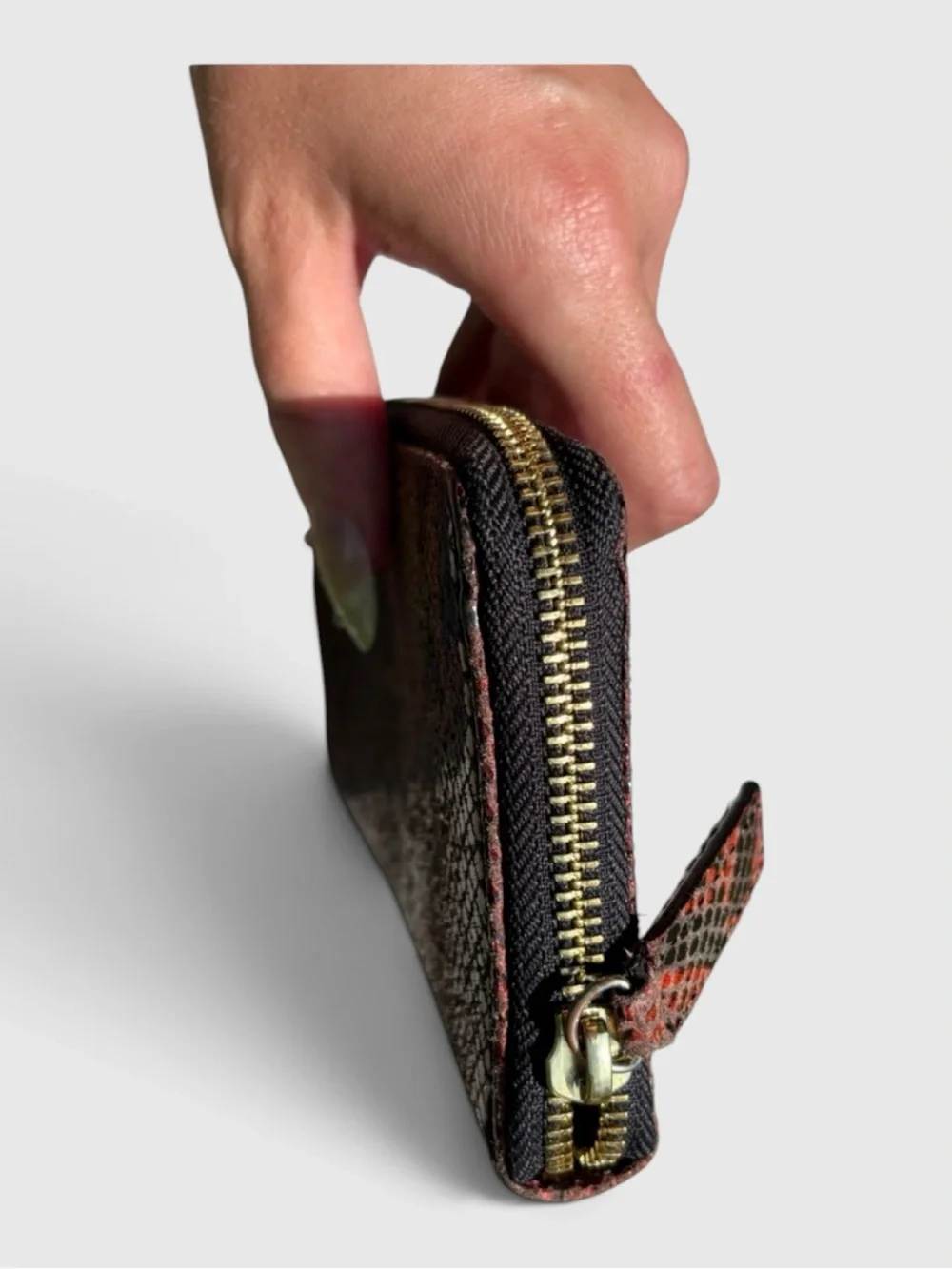 Kurt Geiger RARE Red and Black Snake-Print Long Wallet